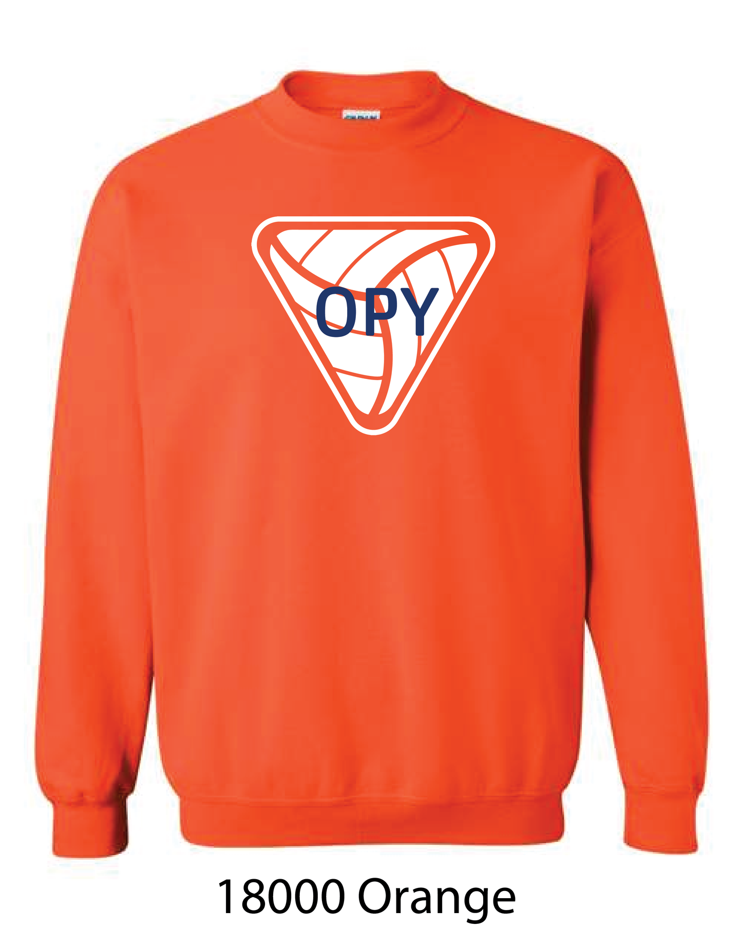 Gildan Crewneck Sweatshirt: OPY V-Ball LOGO