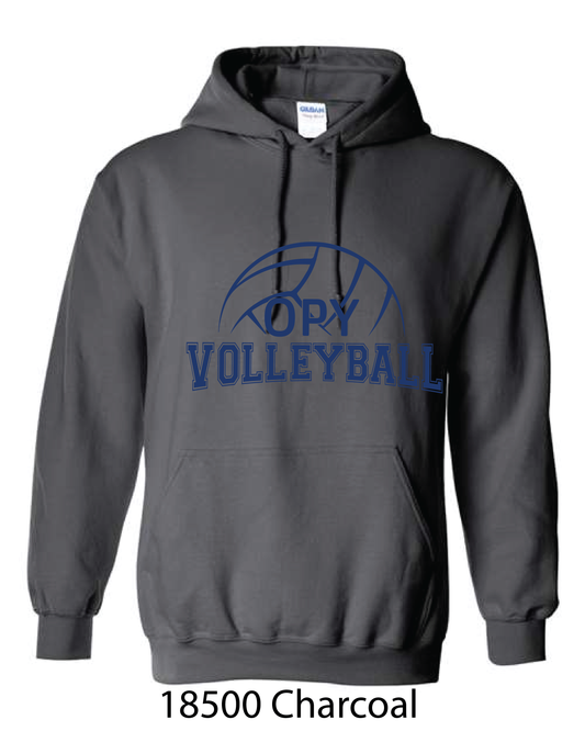 Gildan Hooded Sweatshirt: OPY Volleyball