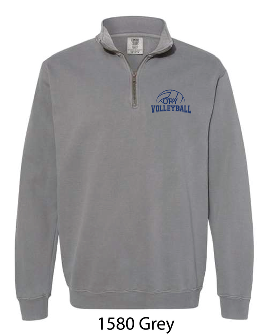 Comfort Colors Quarter Zip: OPY Volleyball