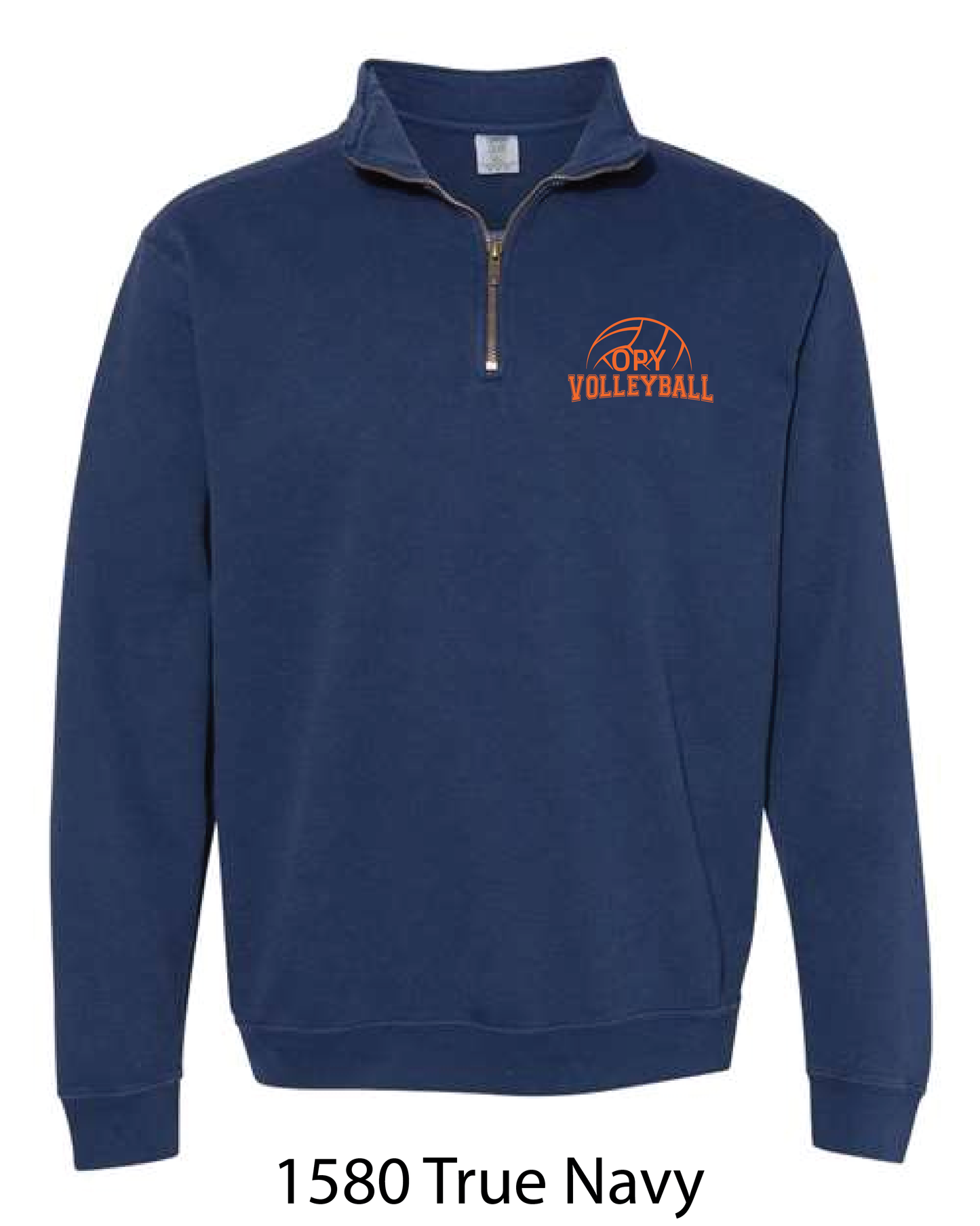 Comfort Colors Quarter Zip: OPY Volleyball