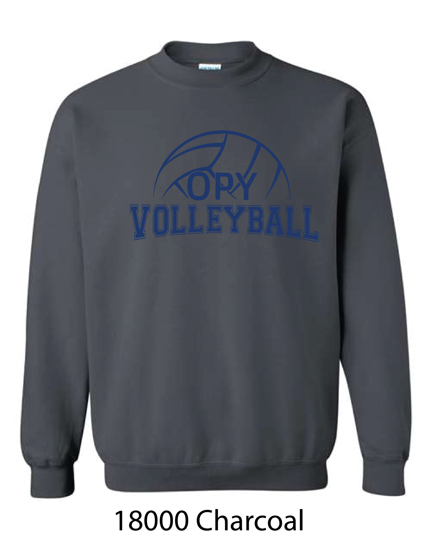 Gildan Crewneck Sweatshirt: OPY Volleyball