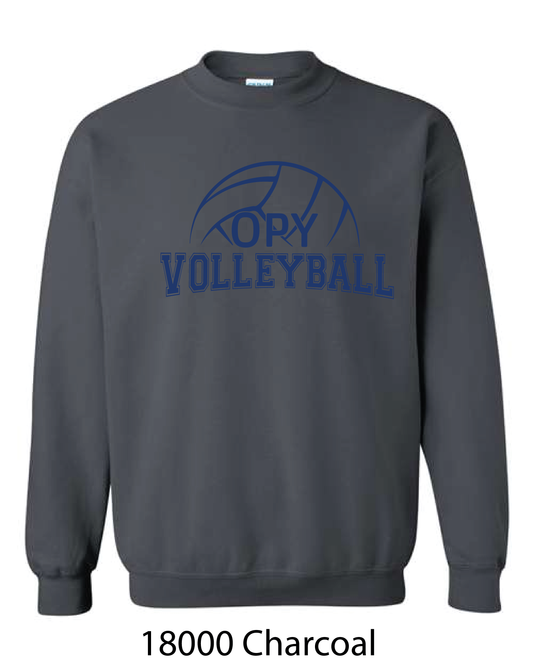 Gildan Crewneck Sweatshirt: OPY Volleyball