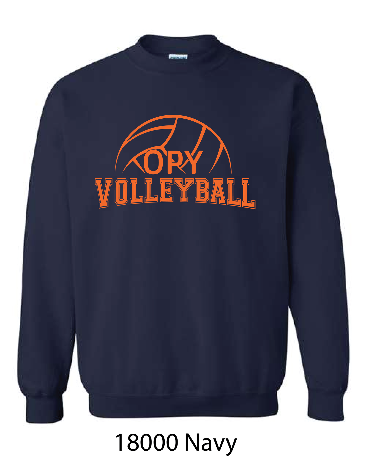 Gildan Crewneck Sweatshirt: OPY Volleyball – belles-design-&-graphics