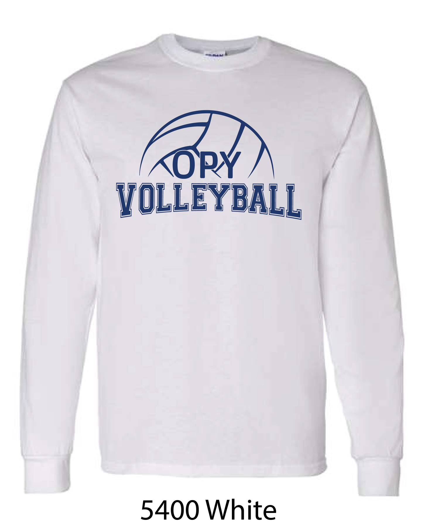 Gildan Long Sleeve T-Shirt: OPY Volleyball