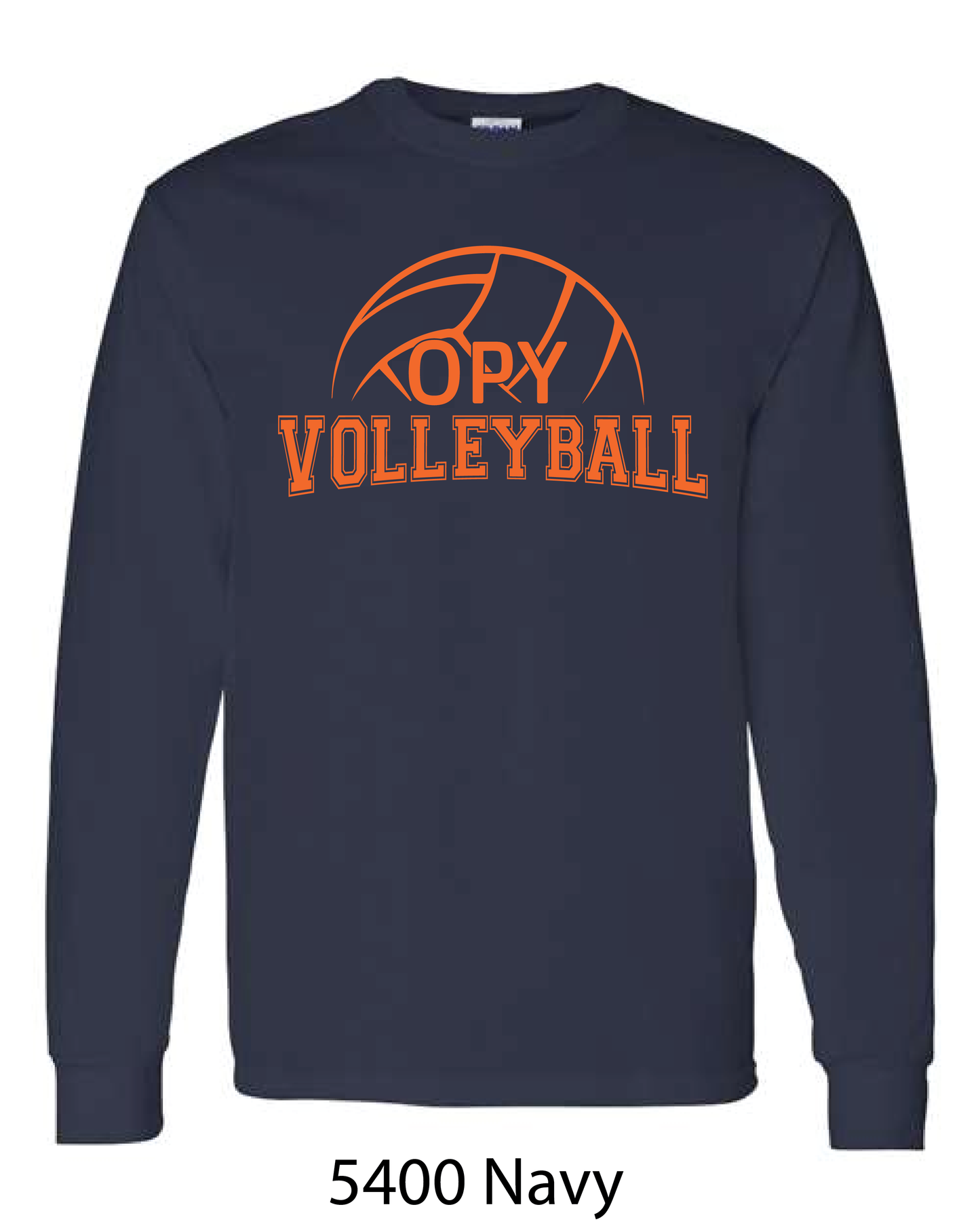 Gildan Long Sleeve T-Shirt: OPY Volleyball