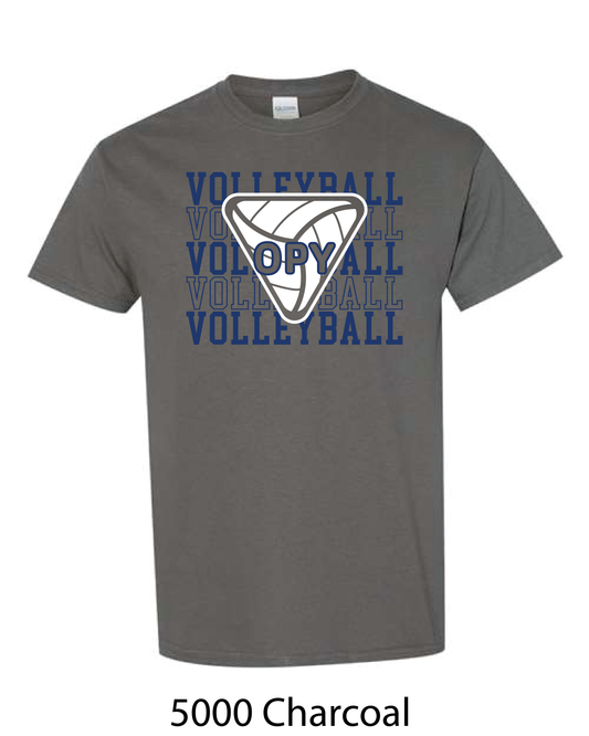 Gildan Heavy Cotton T-Shirt: Volleyball Repeating