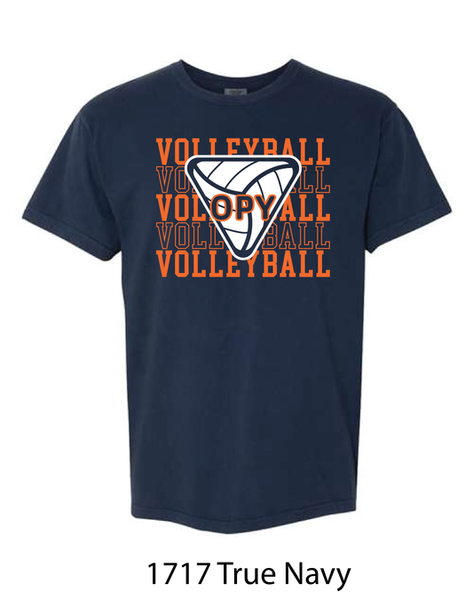 Comfort Colors T-Shirt: Volleyball Repeating