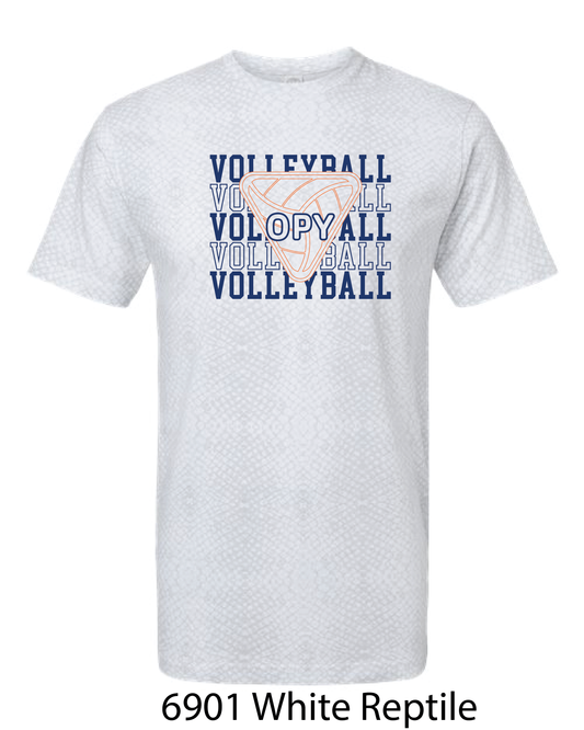 LAT Fashion T-Shirt: Volleyball Repeating