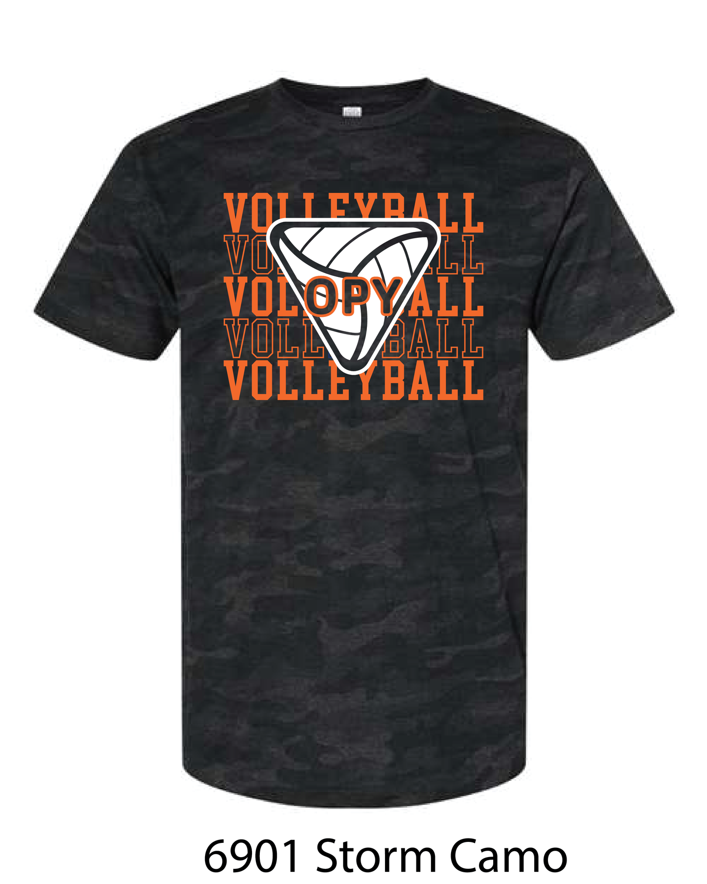 LAT Fashion T-Shirt: Volleyball Repeating