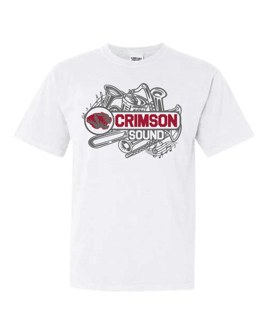 Gildan Soft style T-Shirt: Crimson Sound w/ Instruments