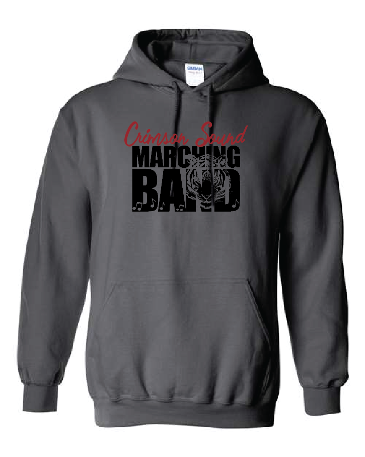 Gildan Hooded Sweatshirt: CS Band Tiger & Music Note
