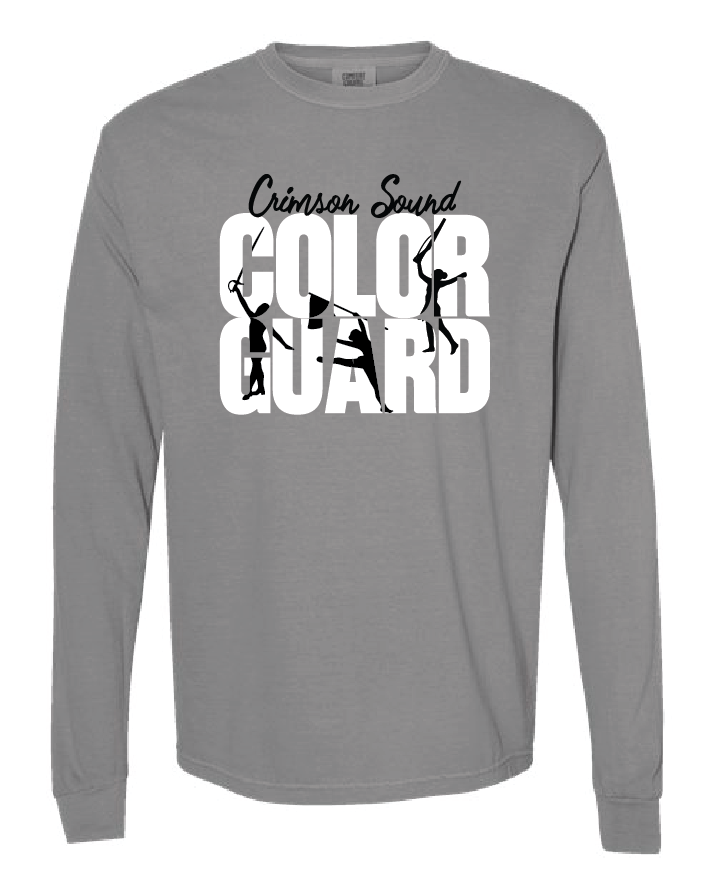 Comfort Colors Long Sleeve T-Shirt: Color Guard w/Girls