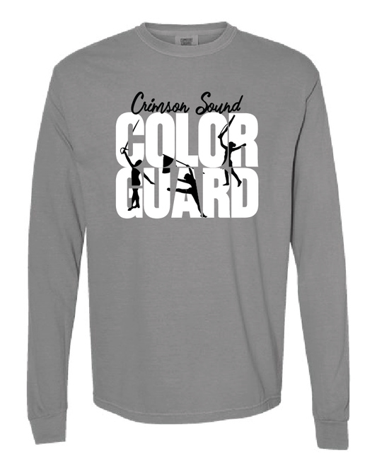 Comfort Colors Long Sleeve T-Shirt: Color Guard w/Girls