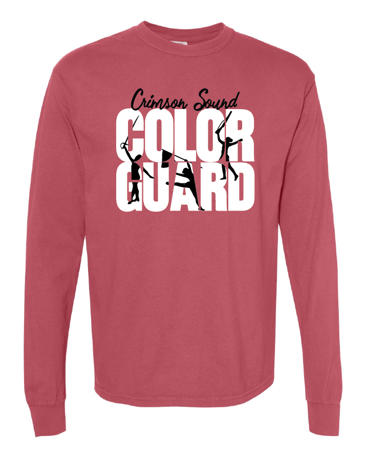 Comfort Colors Long Sleeve T-Shirt: Color Guard w/Girls