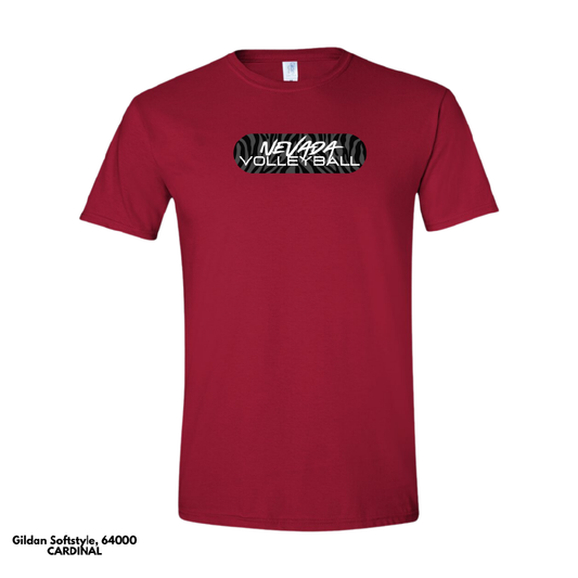 VOLLEYBALL: Gildan Softstyle Adult T-Shirt (Tiger Stripes)