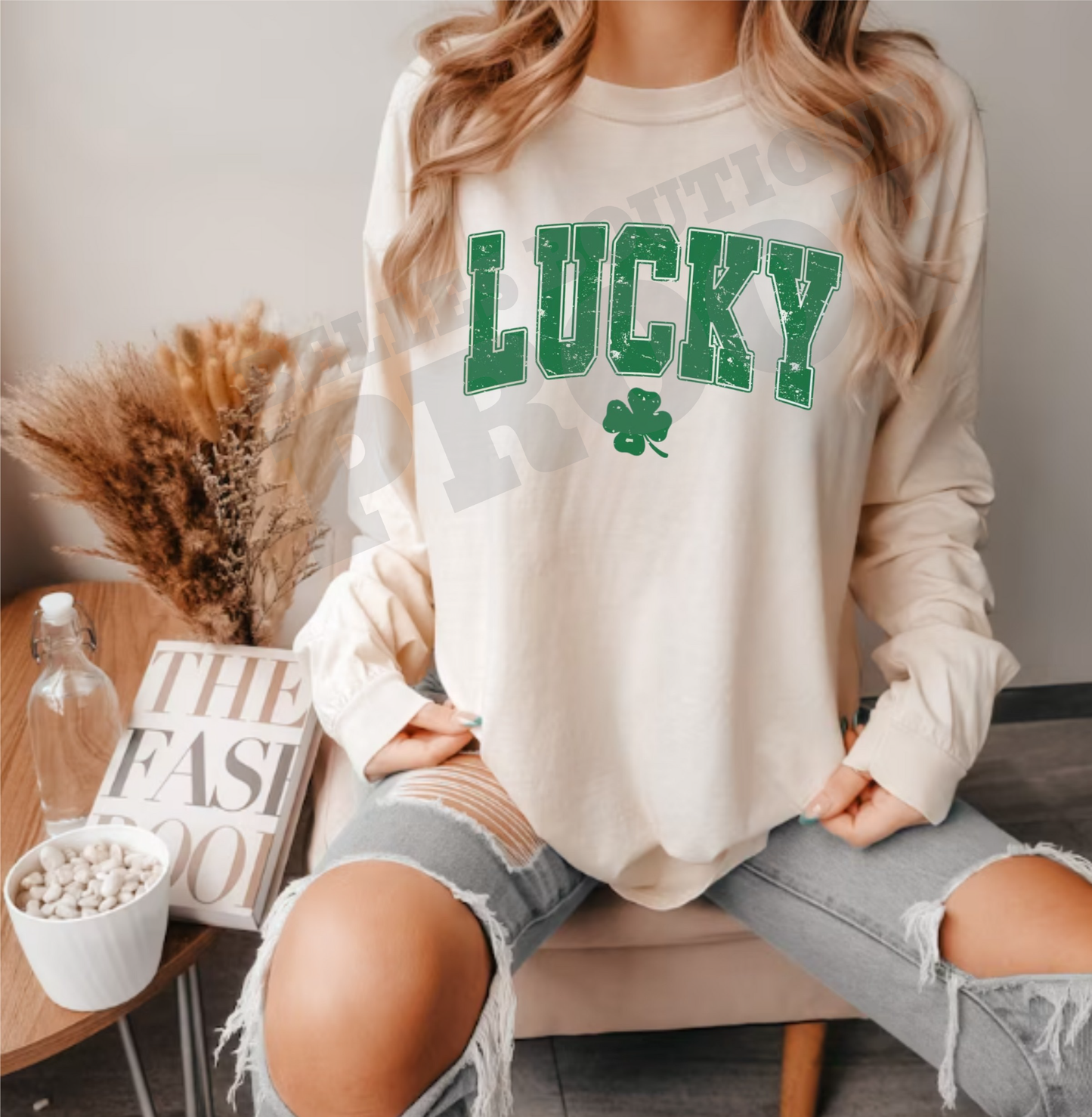 Classic Green "Lucky" St. Patrick’s Day Long Sleeve