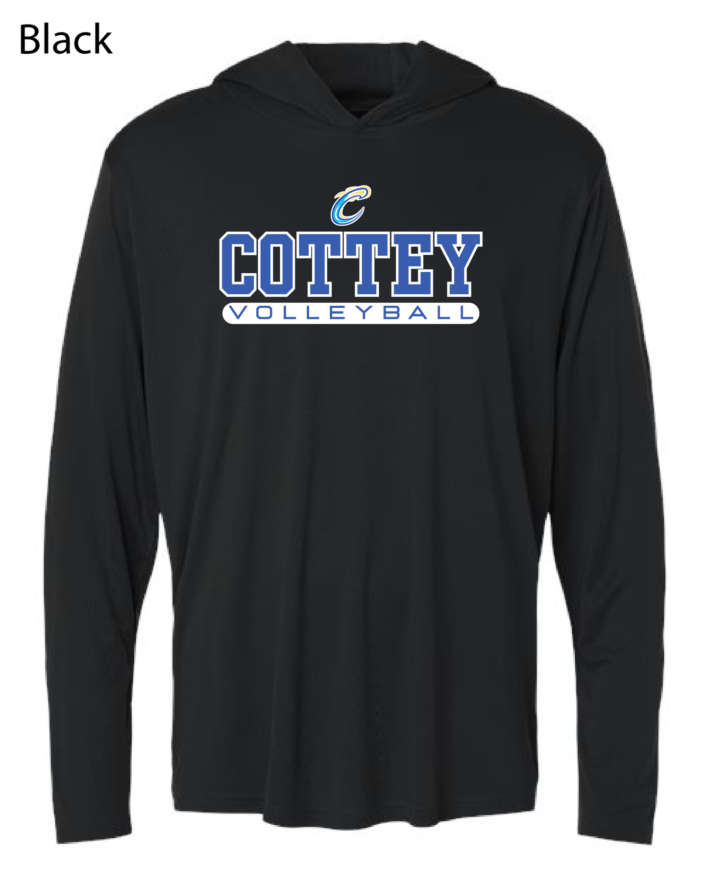 Cottey Volleyball Lightweight Performance Hoodie