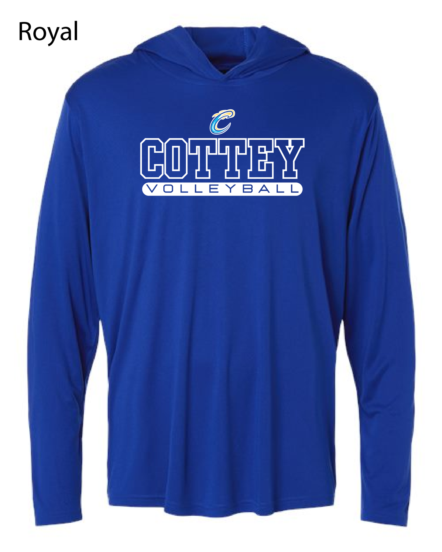 Cottey Volleyball Lightweight Performance Hoodie