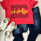 KC Chiefs Leopard Graphic Top