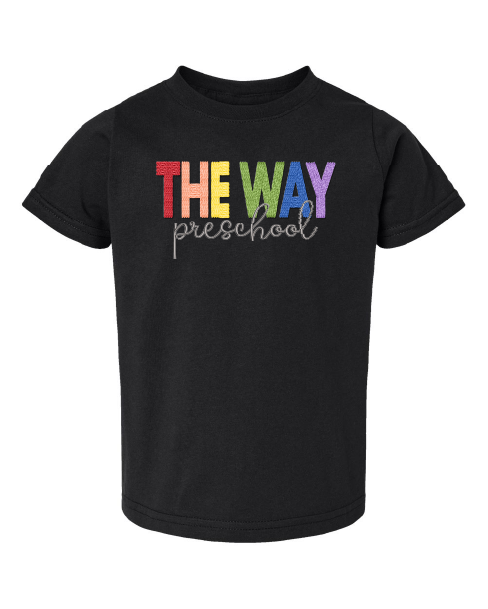 Toddler |  Rabbit Skins T-Shirt: The Way Preschool Faux Embroidery
