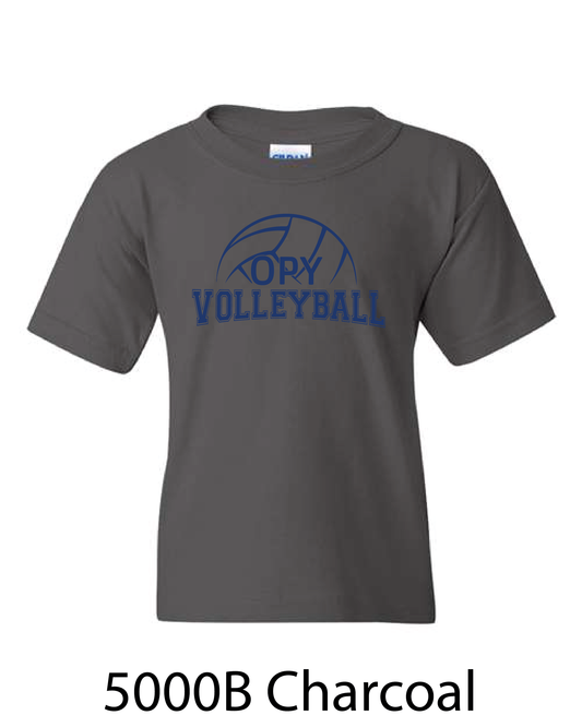 YOUTH Gildan Heavy Cotton T-Shirt: OPY Volleyball