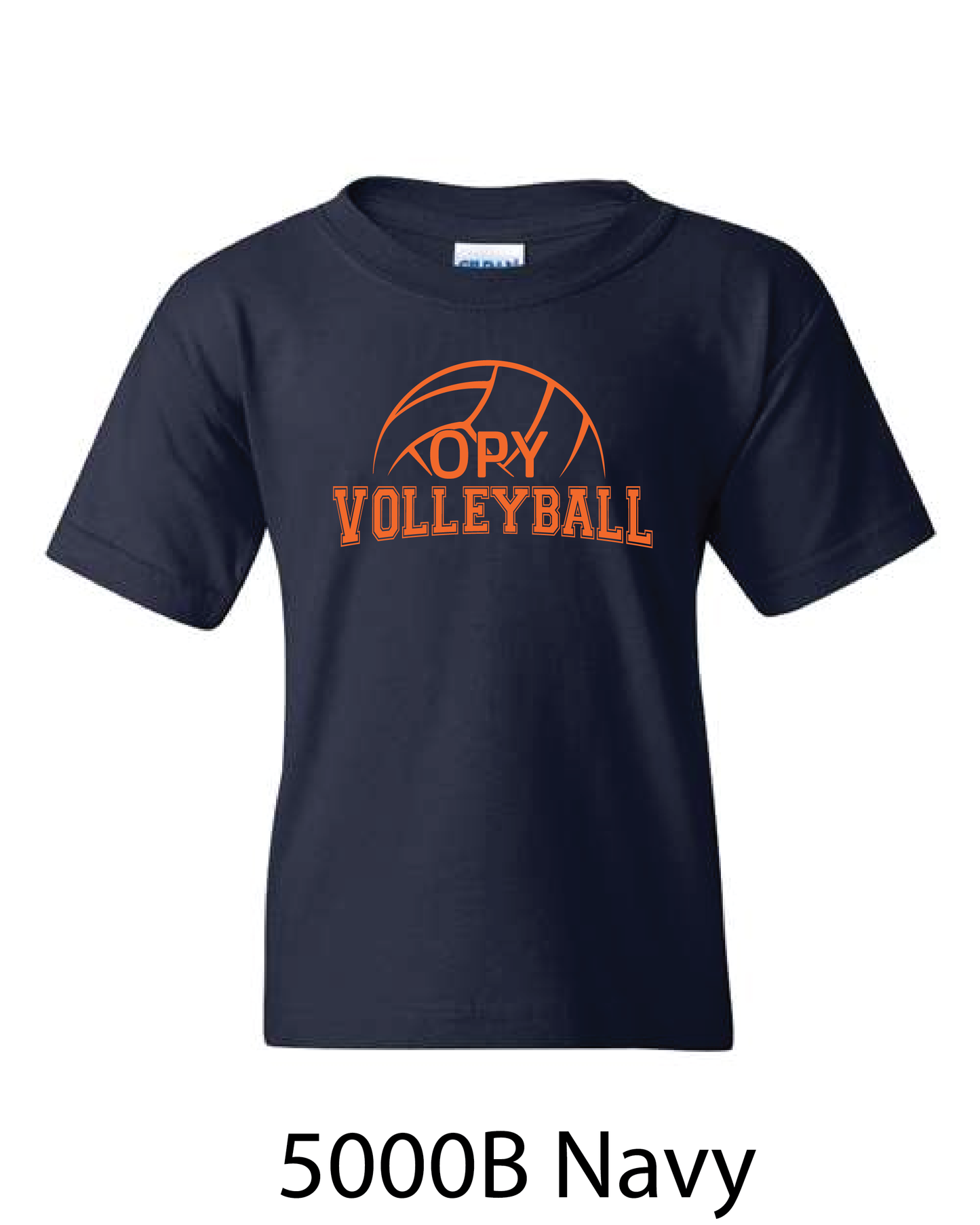 YOUTH Gildan Heavy Cotton T-Shirt: OPY Volleyball