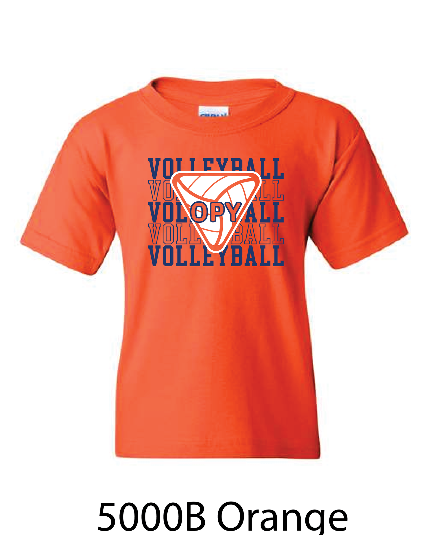 YOUTH Gildan Heavy Cotton T-Shirt: Volleyball Repeating