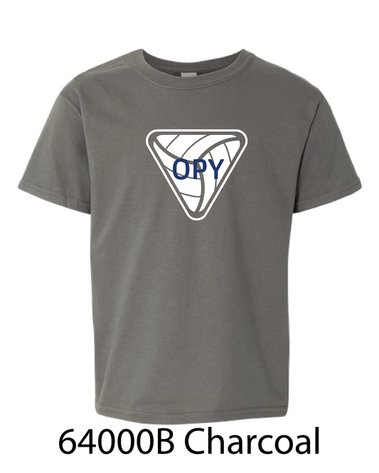 YOUTH Gildan Softstyle T-Shirt: OPY V-Ball LOGO