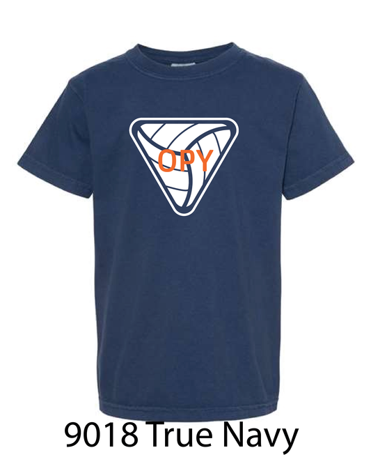 YOUTH Comfort Colors T-Shirt: OPY V-Ball LOGO