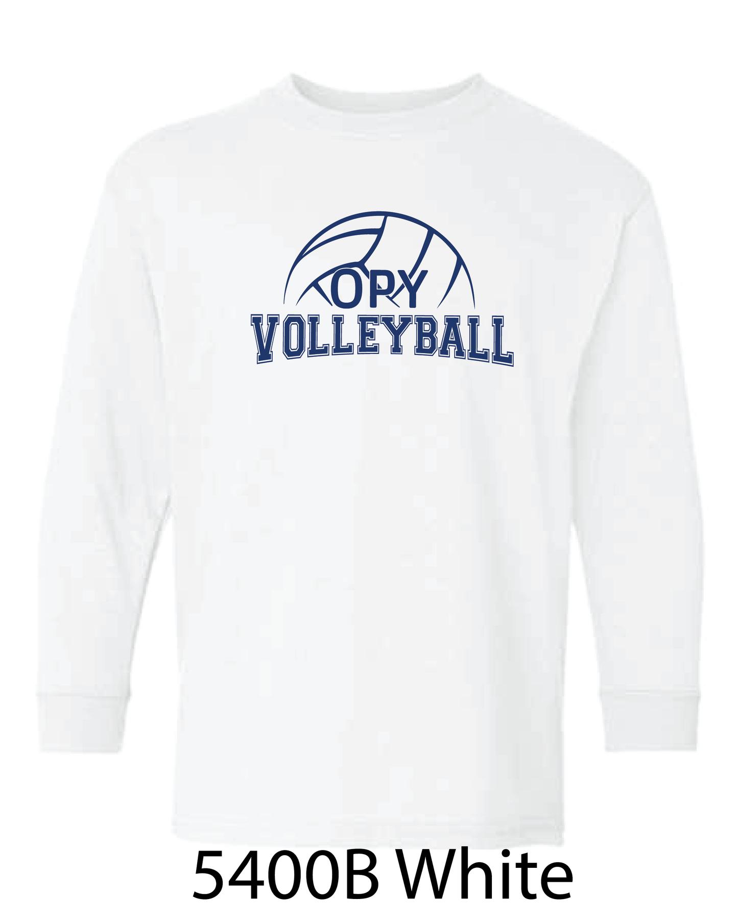 YOUTH Gildan Long Sleeve T-Shirt: OPY Volleyball