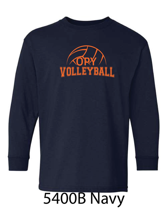YOUTH Gildan Long Sleeve T-Shirt: OPY Volleyball