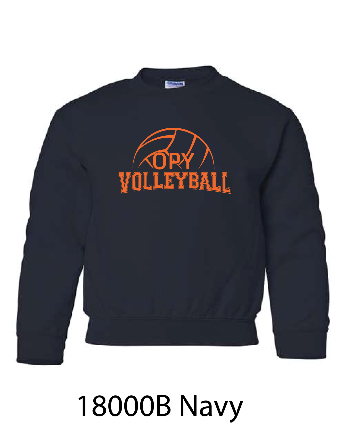 YOUTH Gildan Crewneck Sweatshirt: OPY Volleyball