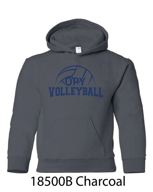 YOUTH Gildan Hooded Sweatshirt: OPY Volleyball