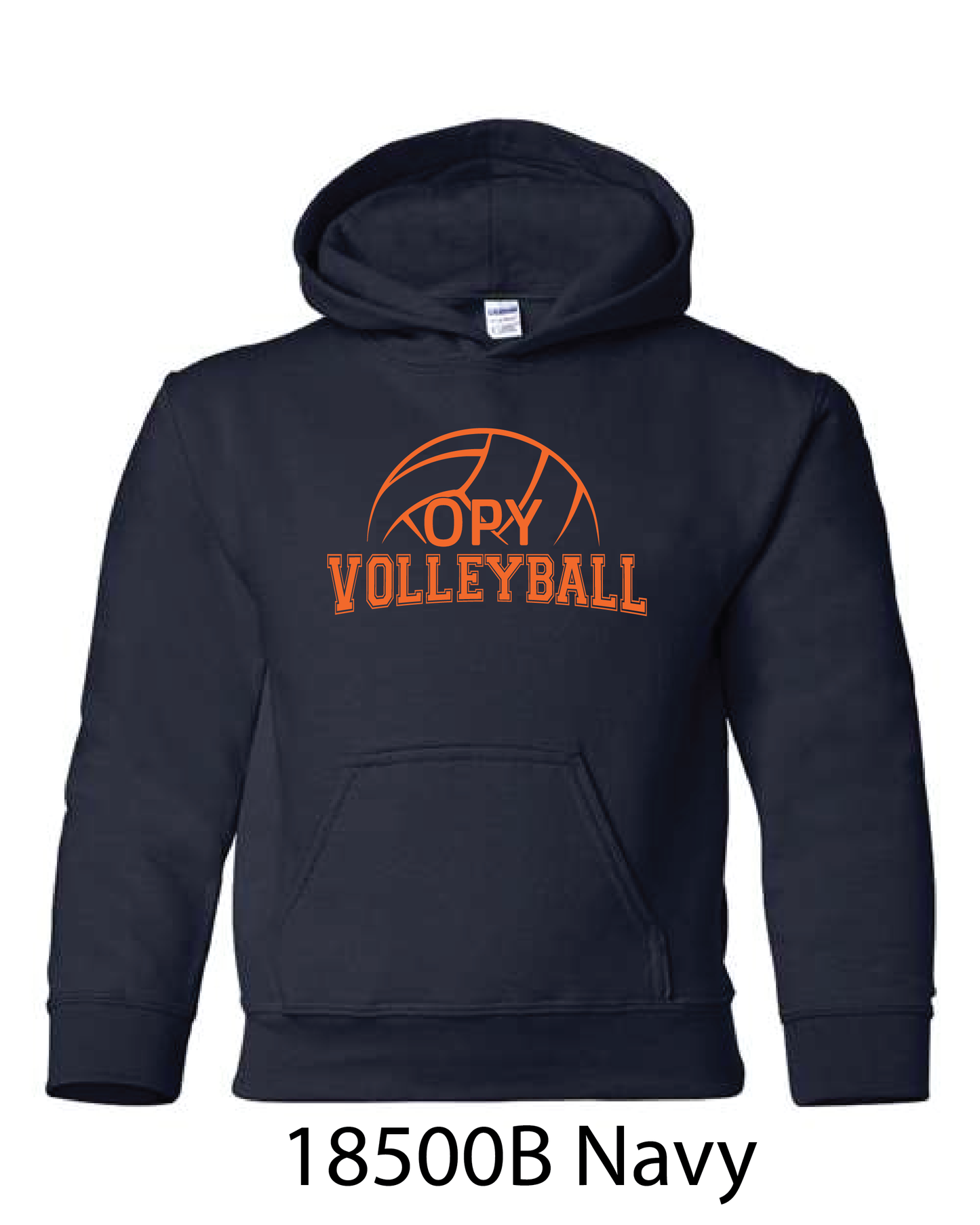 YOUTH Gildan Hooded Sweatshirt: OPY Volleyball