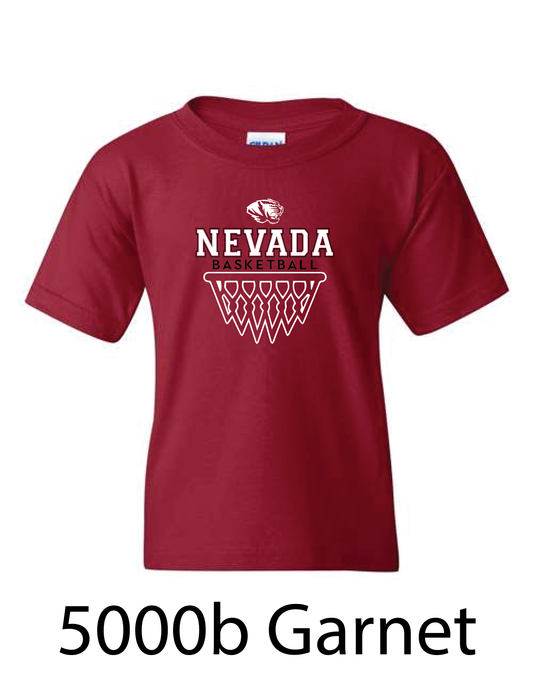 YOUTH Gildan Heavy Cotton T-Shirt: Nevada Basketball