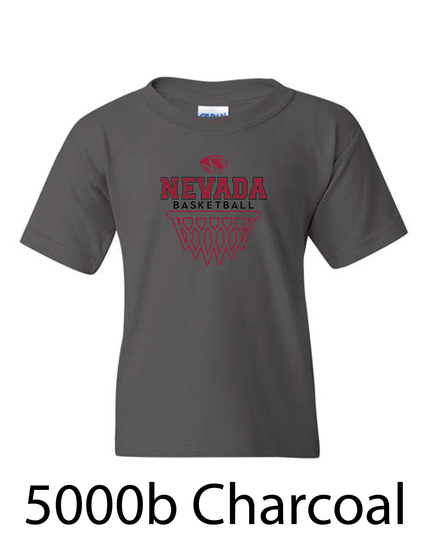 YOUTH Gildan Heavy Cotton T-Shirt: Nevada Basketball