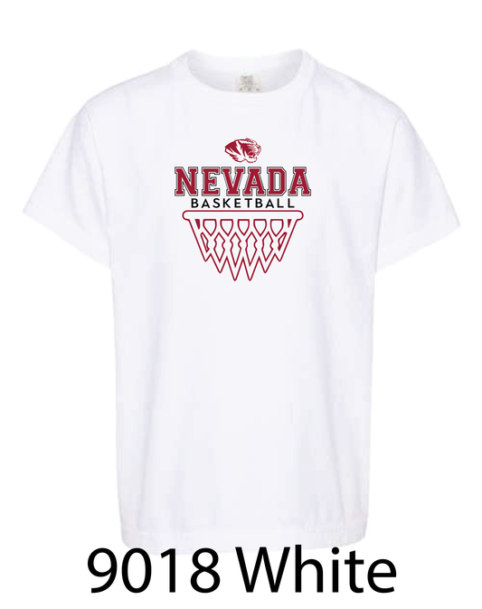 YOUTH Comfort Colors T-Shirt: Nevada Basketball