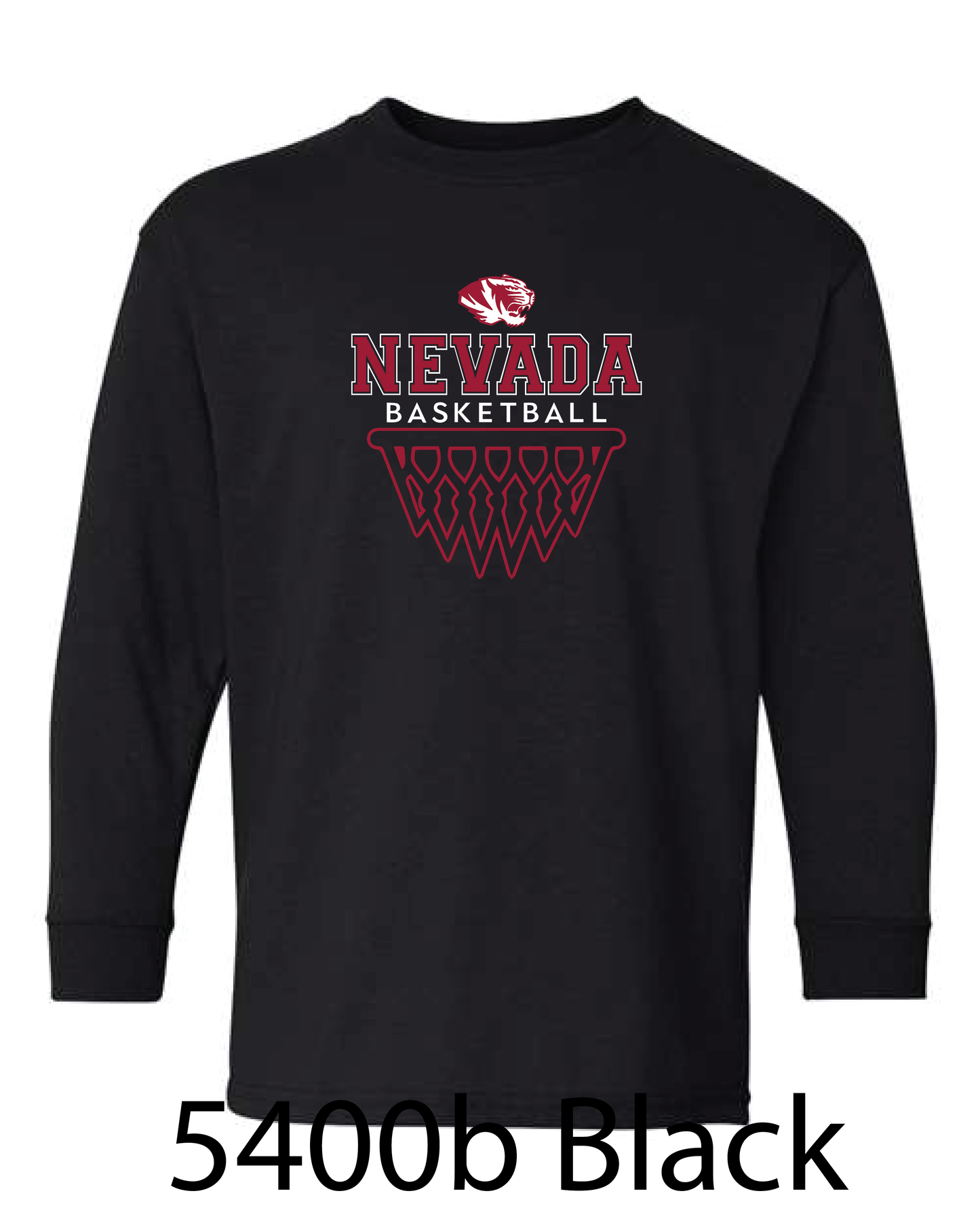 YOUTH Gildan Long Sleeve T-Shirt: Nevada Basketball