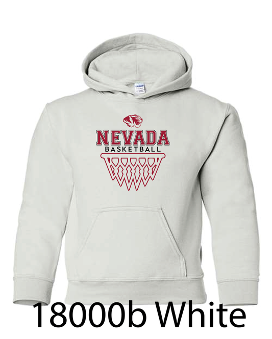 YOUTH Gildan Hooded Sweatshirt: Nevada Basketball