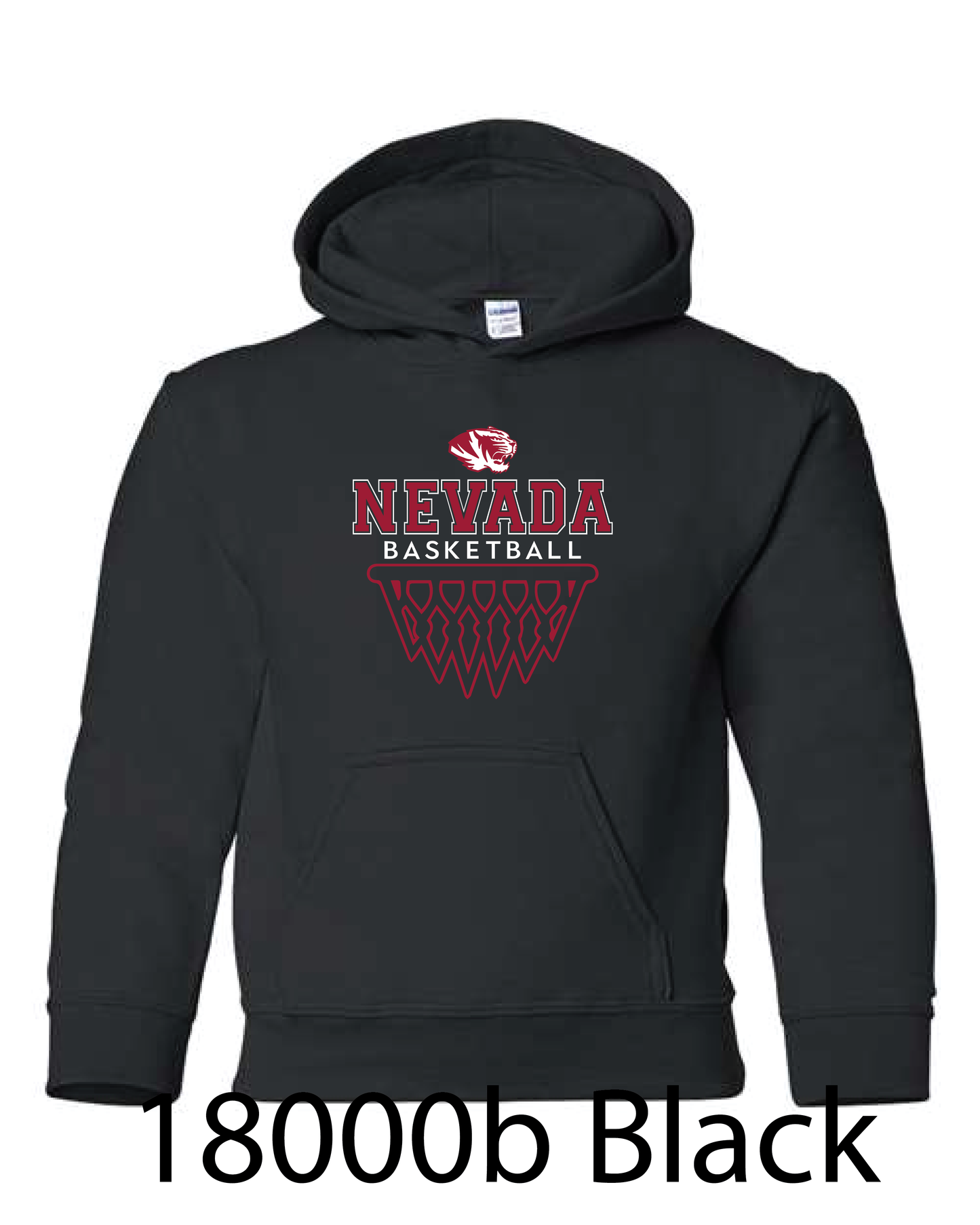 YOUTH Gildan Hooded Sweatshirt: Nevada Basketball