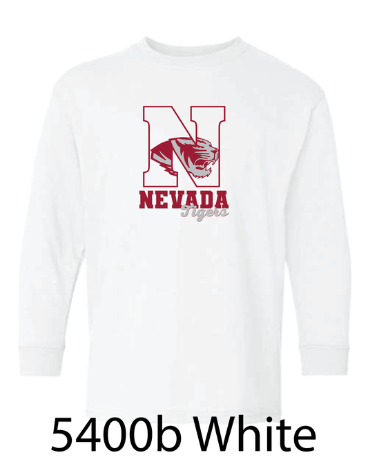YOUTH Gildan Long Sleeve T-Shirt: Generic Nevada