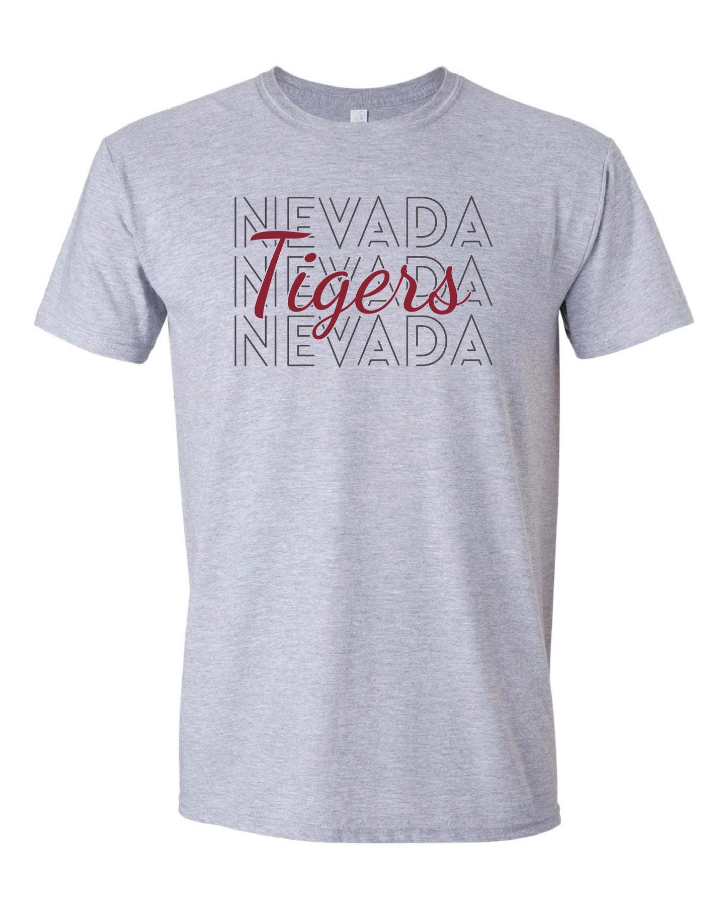 Tigers Outlined Stacked