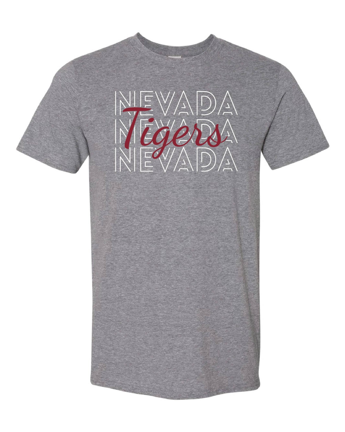 Tigers Outlined Stacked